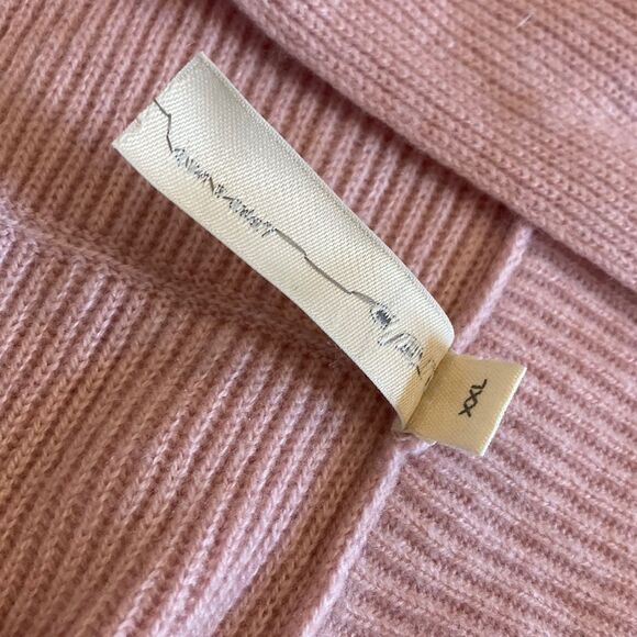 NAP LOUNGEWEAR 100% Cashmere Plush Rib-knit Cardigan Pink Balletcore XXL - Picture 6 of 6